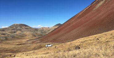 Support Jeep am Berg