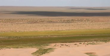 Weite Wüste Gobi