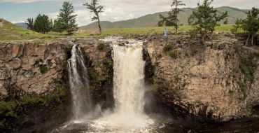 Mongoleireisen, Orchon Wasserfall