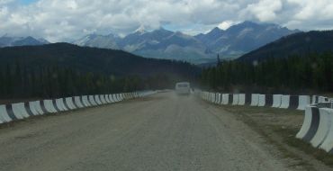 Straße zur mongolischen Grenze