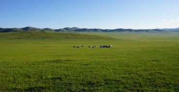 Mongolei Steppe Zeltlager